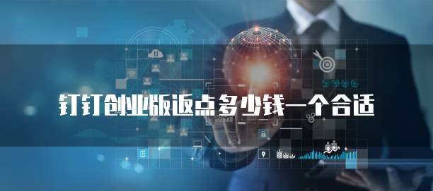 钉钉创业版返点多少钱一个合适