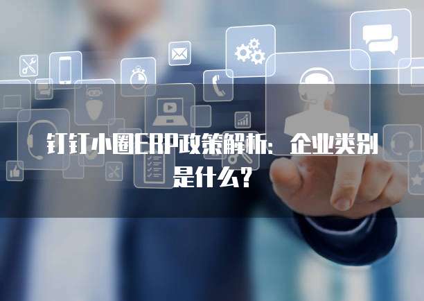 钉钉小圈ERP政策解析：企业类别是什么？