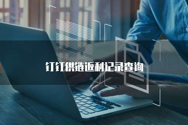 钉钉供链返利记录查询