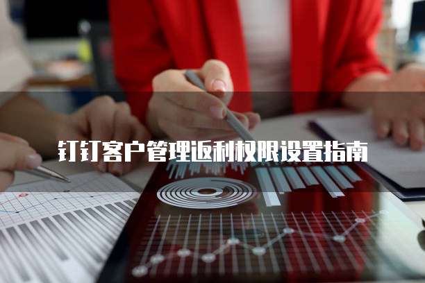 钉钉客户管理返利权限设置指南