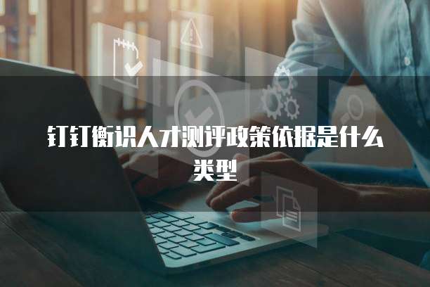 钉钉衡识人才测评政策依据是什么类型