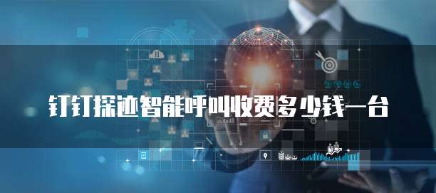 钉钉探迹智能呼叫收费多少钱一台