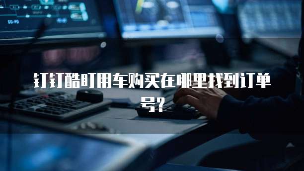 钉钉酷盯用车购买在哪里找到订单号?