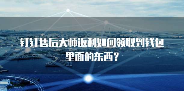 钉钉售后大师返利如何领取到钱包里面的东西?