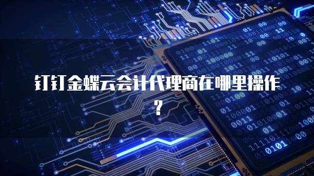 钉钉金蝶云会计代理商在哪里操作?