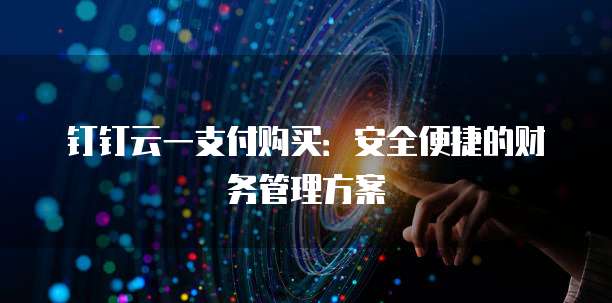 钉钉云一支付购买:安全便捷的财务管理方案