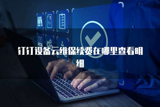 钉钉设备云维保续费在哪里查看明细