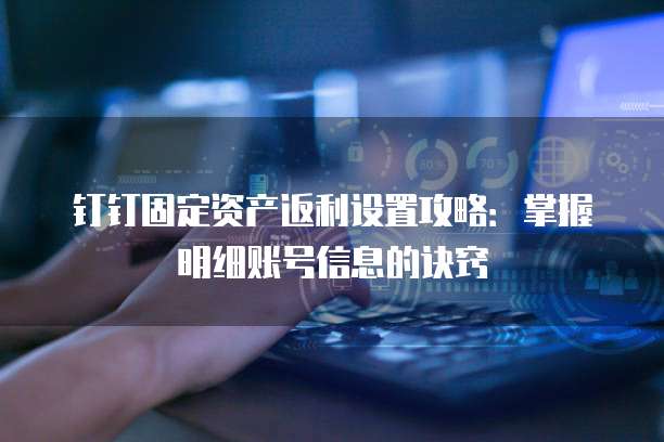 钉钉固定资产返利设置攻略:掌握明细账号信息的诀窍