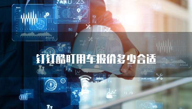 钉钉酷盯用车报价多少合适