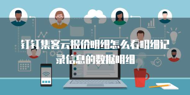 钉钉集客云报价明细怎么看明细记录信息的数据明细