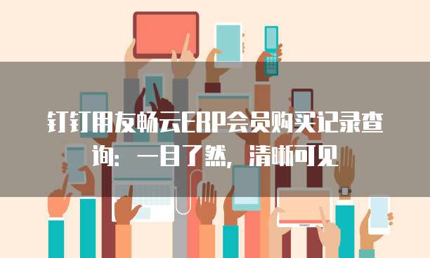 钉钉用友畅云ERP会员购买记录查询:一目了然,清晰可见