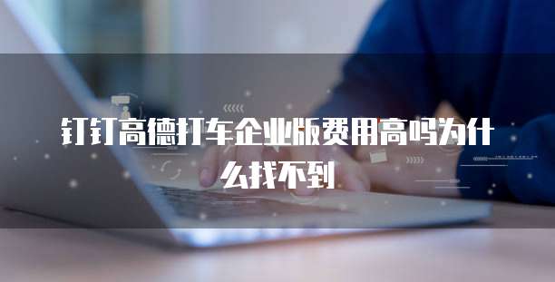 钉钉高德打车企业版费用高吗为什么找不到