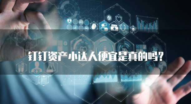 钉钉资产小达人便宜是真的吗?