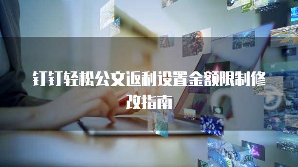 钉钉轻松公文返利设置金额限制修改指南