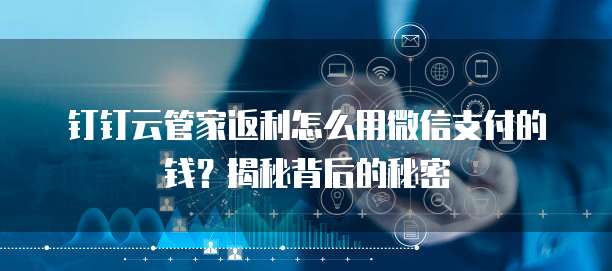 钉钉云管家返利怎么用微信支付的钱?揭秘背后的秘密