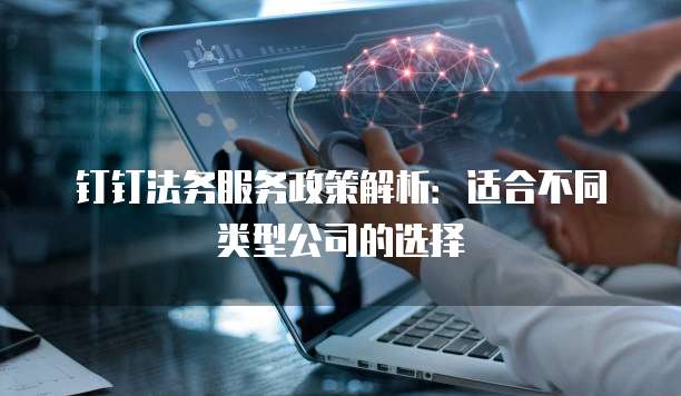 钉钉法务服务政策解析：适合不同类型公司的选择