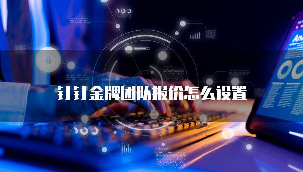 钉钉金牌团队报价怎么设置