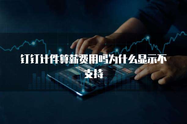 钉钉计件算薪费用吗为什么显示不支持