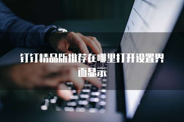 钉钉精品版推荐在哪里打开设置界面显示