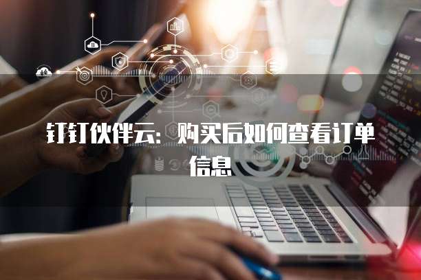 钉钉伙伴云:购买后如何查看订单信息