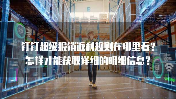 钉钉超级报销返利规则在哪里看?怎样才能获取详细的明细信息?