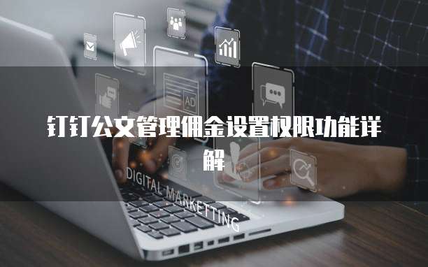 钉钉公文管理佣金设置权限功能详解