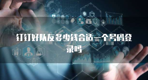 钉钉好队友多少钱合适一个号码登录吗