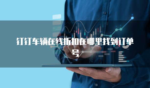 钉钉车辆在线折扣在哪里找到订单号