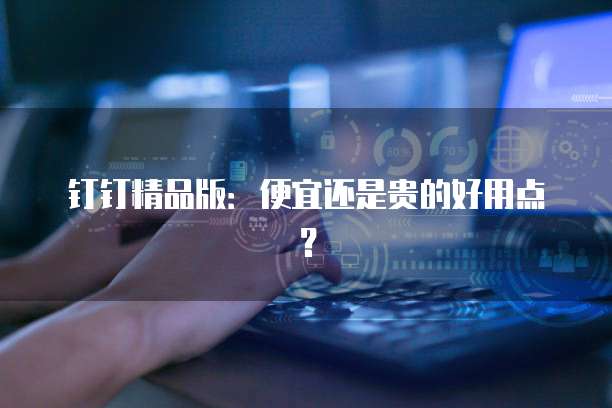 钉钉精品版：便宜还是贵的好用点？