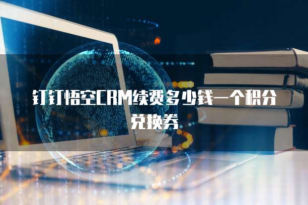 钉钉悟空CRM续费多少钱一个积分兑换券