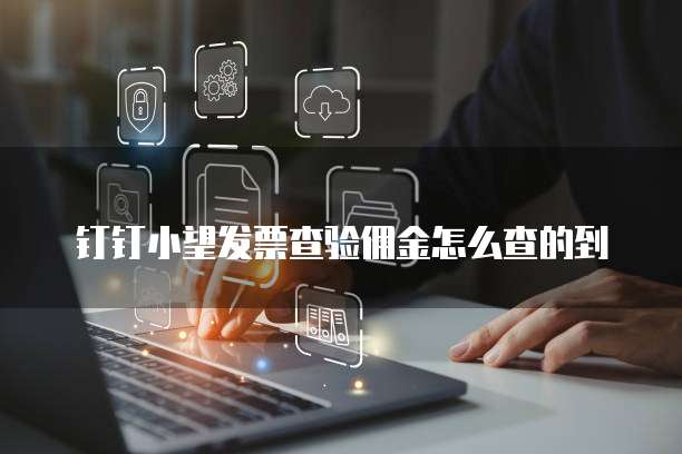 钉钉小望发票查验佣金怎么查的到