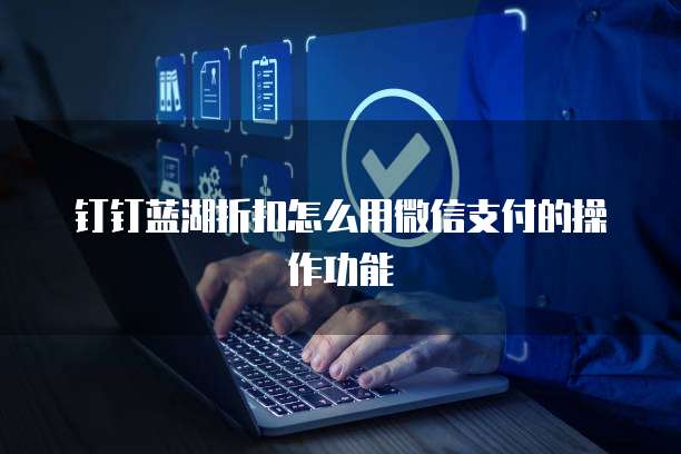 钉钉蓝湖折扣怎么用微信支付的操作功能