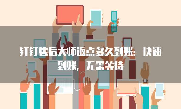 钉钉售后大师返点多久到账：快速到账，无需等待