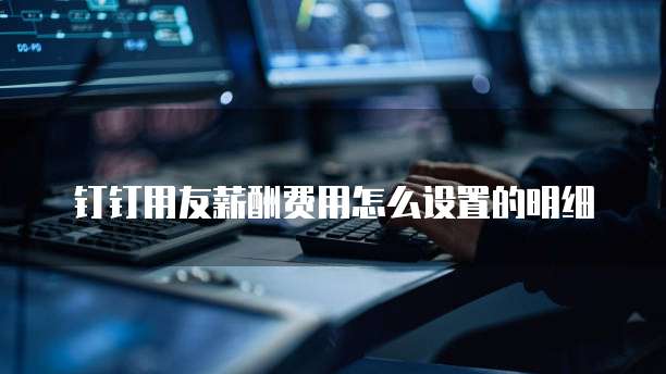 钉钉用友薪酬费用怎么设置的明细