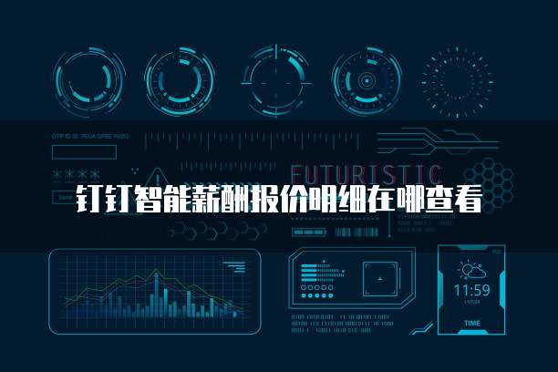 钉钉智能薪酬报价明细在哪查看