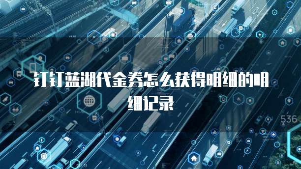 钉钉蓝湖代金券怎么获得明细的明细记录