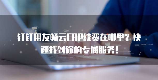 钉钉用友畅云ERP续费在哪里?快速找到你的专属服务!