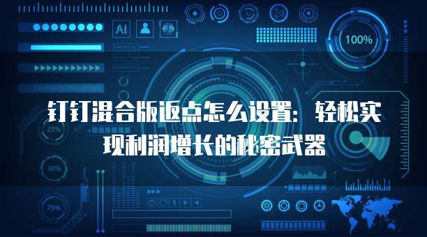 钉钉混合版返点怎么设置:轻松实现利润增长的秘密武器