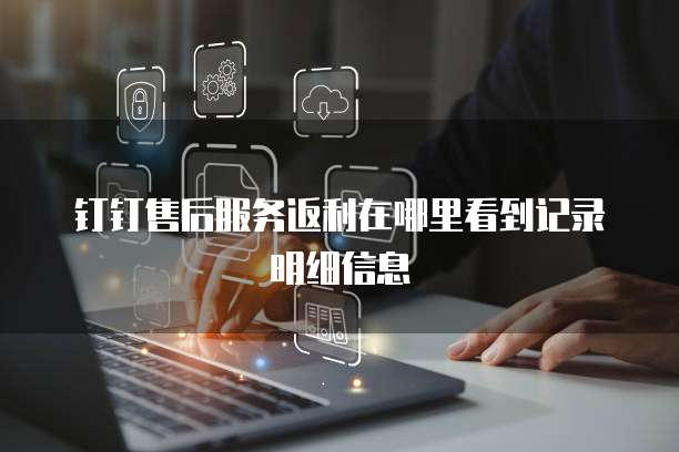 钉钉售后服务返利在哪里看到记录明细信息