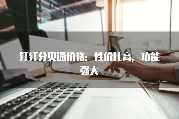 钉钉分贝通价格:性价比高,功能强大