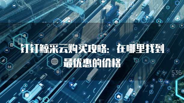 钉钉鲸采云购买攻略:在哪里找到最优惠的价格