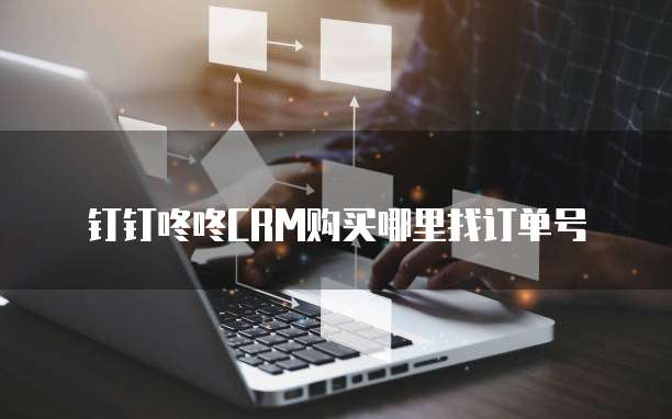 钉钉咚咚CRM购买哪里找订单号