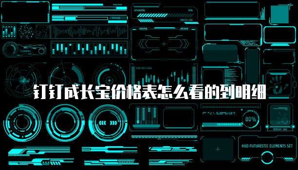 钉钉成长宝价格表怎么看的到明细