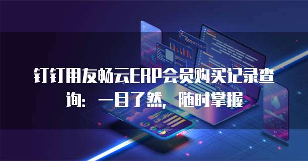 钉钉用友畅云ERP会员购买记录查询:一目了然,随时掌握