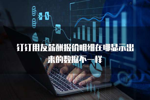 钉钉用友薪酬报价明细在哪显示出来的数据不一样