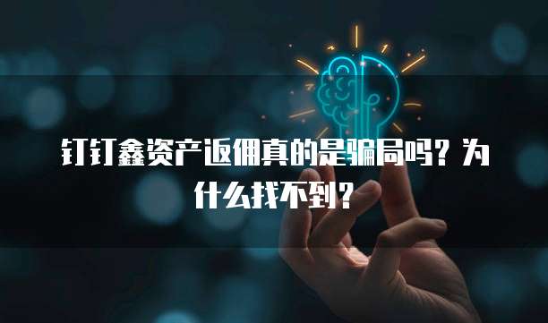 钉钉鑫资产返佣真的是骗局吗?为什么找不到?