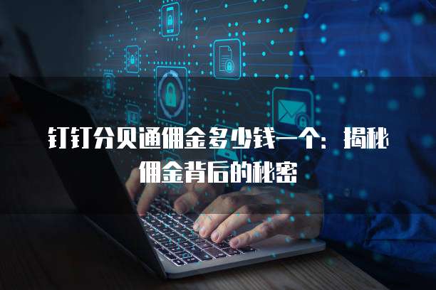 钉钉分贝通佣金多少钱一个：揭秘佣金背后的秘密