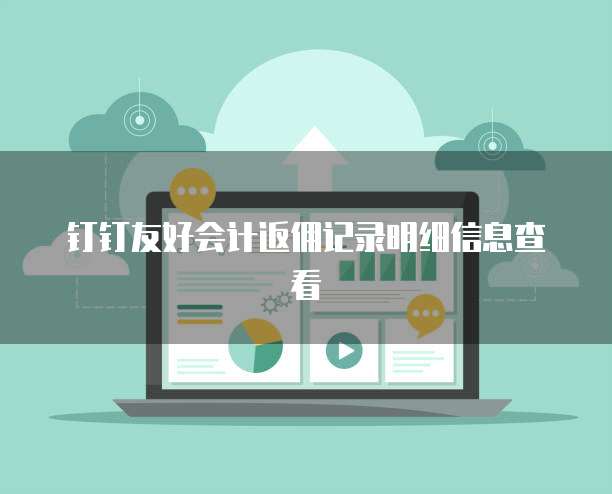 钉钉友好会计返佣记录明细信息查看