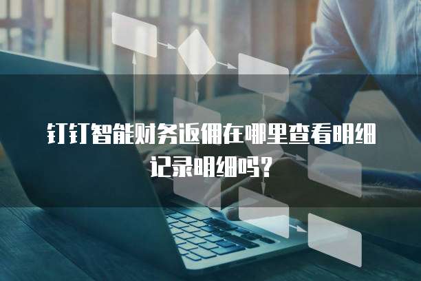 钉钉智能财务返佣在哪里查看明细记录明细吗?