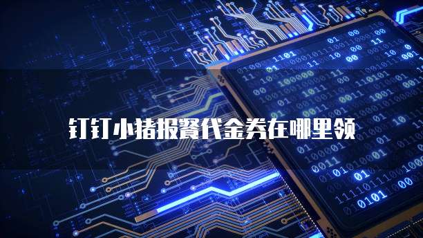钉钉小猪报餐代金券在哪里领